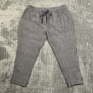 Lululemon Jet Crop Slim Trouser Pants Womens 10 Gray Adjustable Waist Activewear